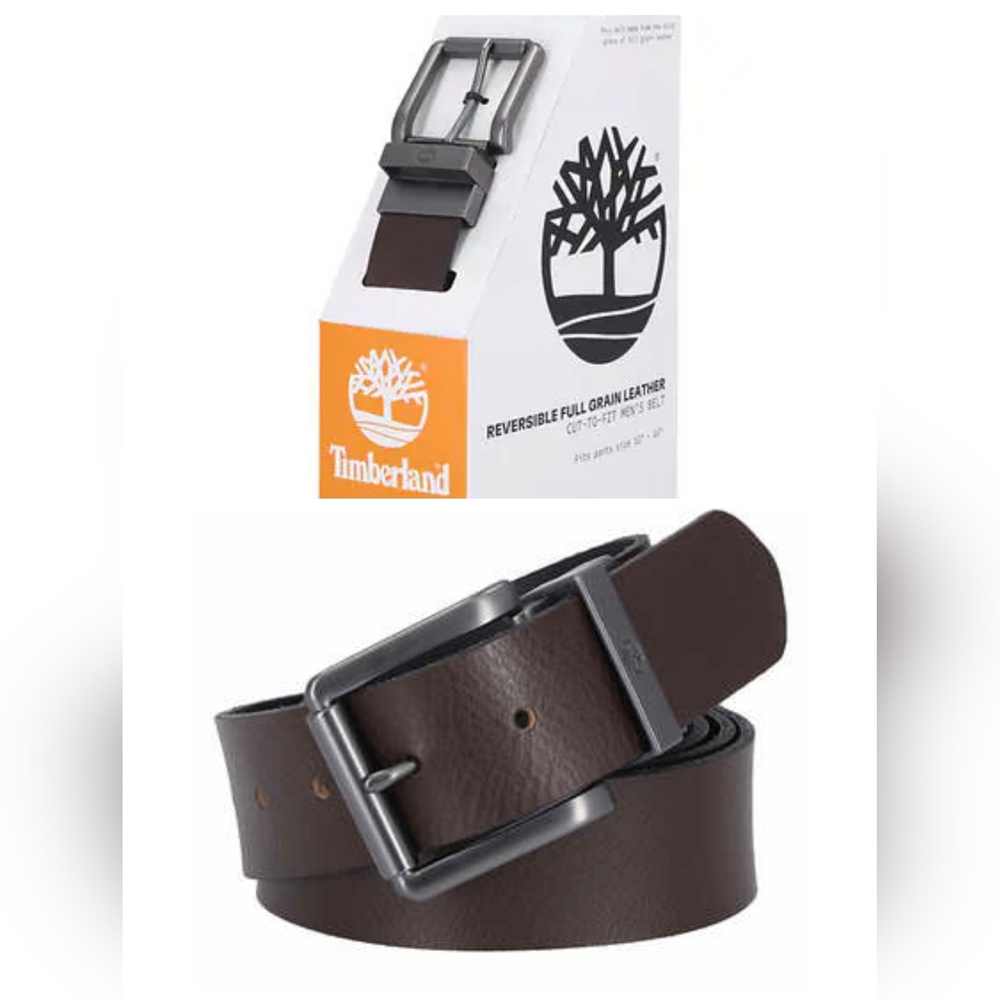 Timberland Men's Reversible Full Grain Leather Belt